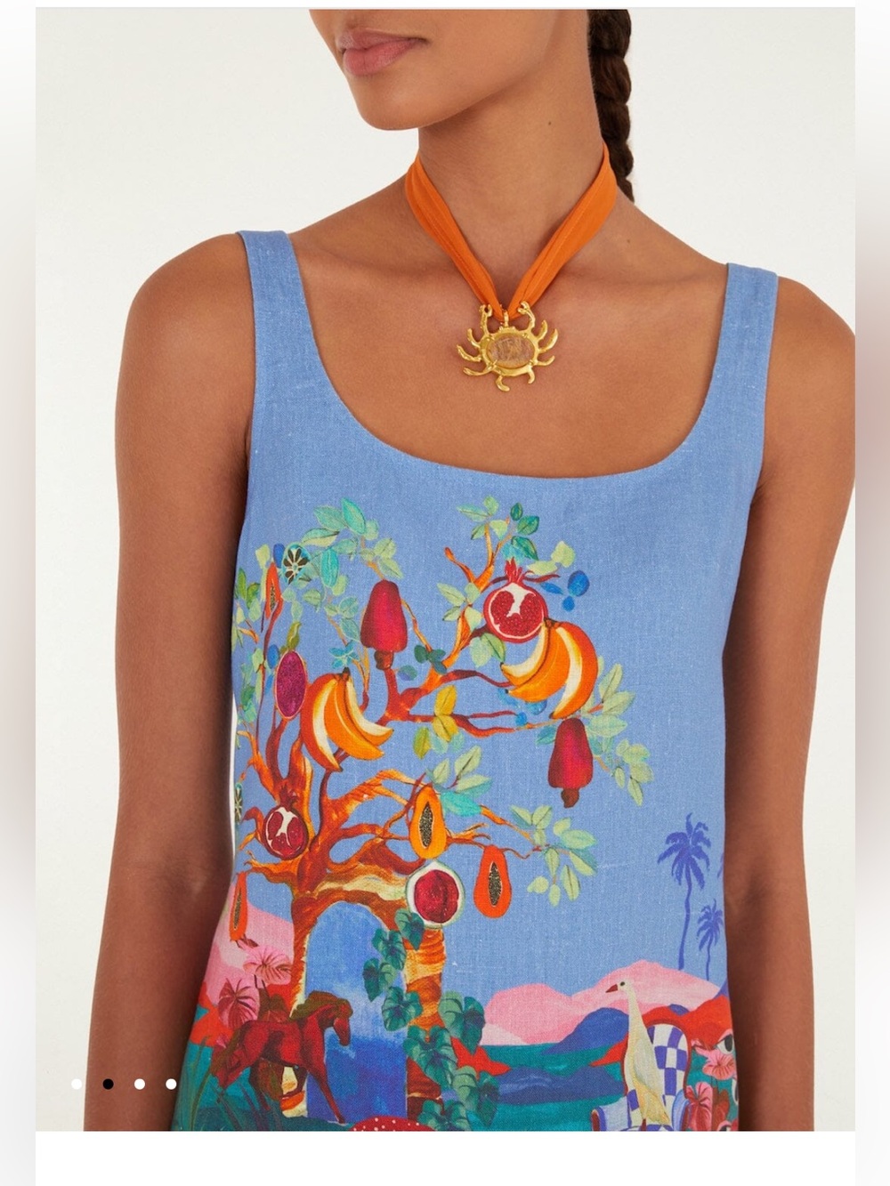 Farm Rio dream landscape mini dress - Picture 2 of 6